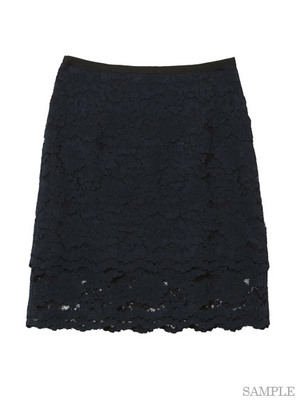 NINEカラーレースミニスカート