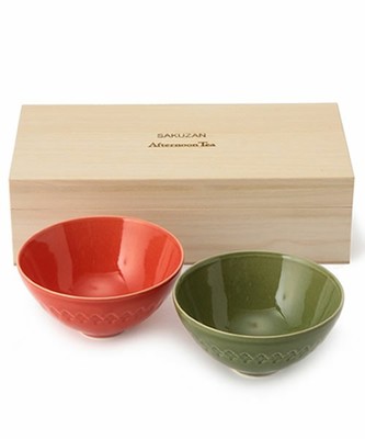 飯椀ペアセット AfternoonTea×SAKUZAN