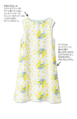 NUSY×ユニカラート　水彩のお花畑　ワンピース