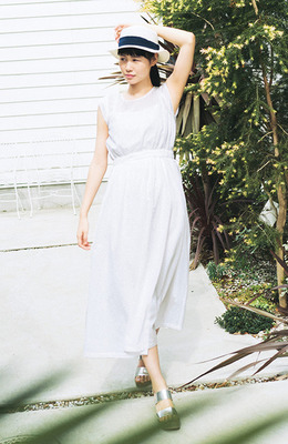 NUSY さわやか雰囲気のマキシワンピースの会