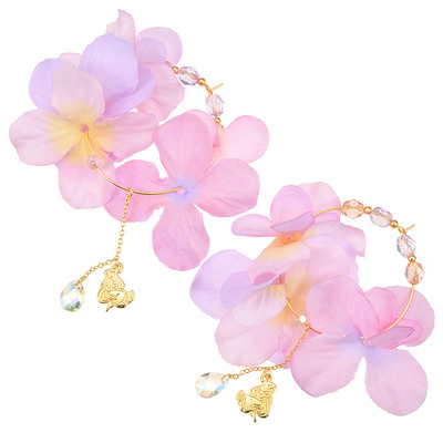 フープピアス フラワー ラプンツェル