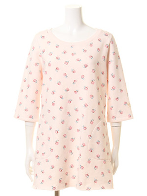 ネオンローズ裏毛ドレス