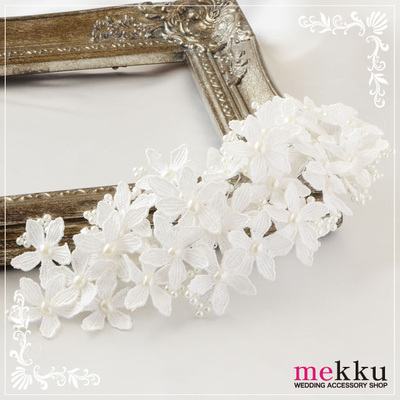 【ヘッドドレス】パールフラワーヘッドドレス