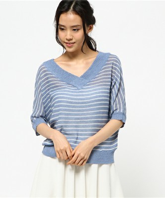 重ねＶネックプルオーバー