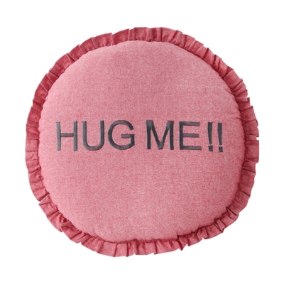 ハグミー フリル クッション 400 レッド