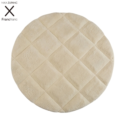 アリュールラグ 150 ラウンド ホワイト