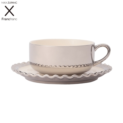 シャイン カップ&ソーサー シルバー