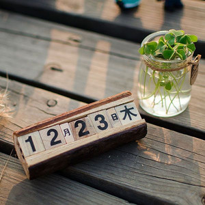 創作品zakkaDIY気分満喫できる木製ミニカレンダー飾り小物インテリア雑貨