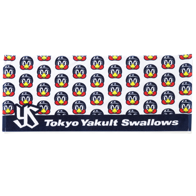 プリントフェイスタオル(つば九郎ドット)