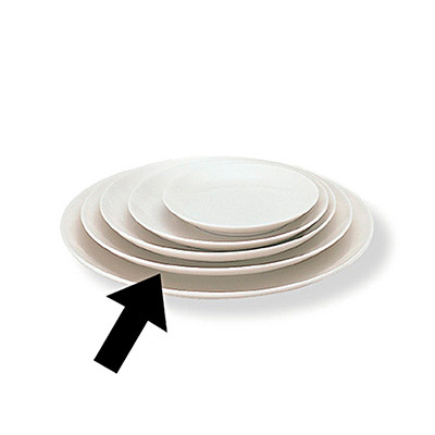 磁器ベージュ皿　