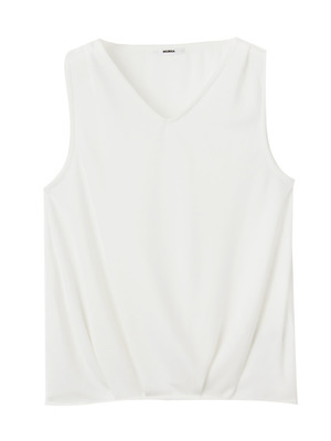 murua【FEMININE】タックデザインタンク