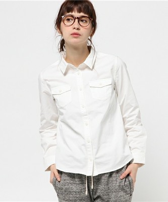 Ray BEAMS / Wポケット ミリタリーシャツ