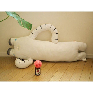 フモフモさん トララ（虎）ホワイト ぬいぐるみ 特大 LLサイズ抱き枕 