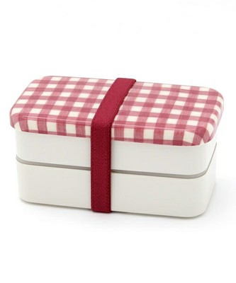 【studio CLIP】 オリジナル チェック生地貼りランチボックス