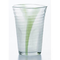 泡立ちぐらす山ビヤーグラスグリーン 340ml ※2個入