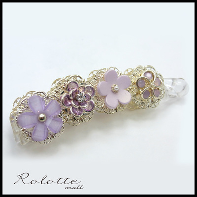 お花のスケルトンバナナクリップ