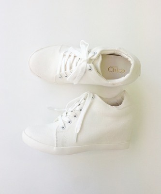 キャンバスインヒールスニーカー