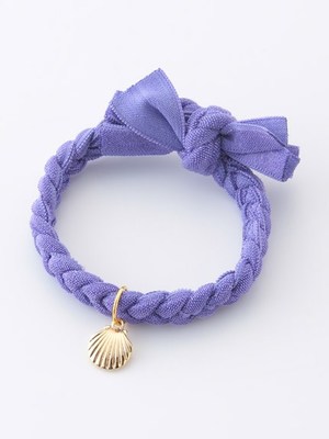 シェル三つ編みヘアゴム