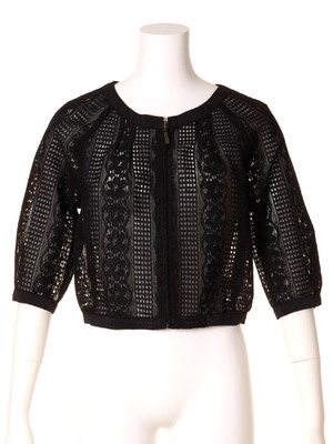 レース接結ブルゾン／LilyBrown（リリーブラウン）