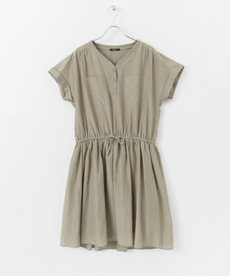 綿シルクワンピース