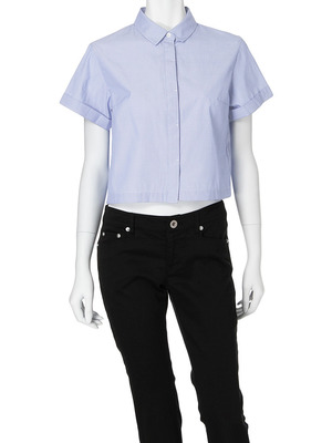 ピンストライプ半袖シャツ/マーキュリーデュオ