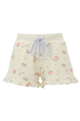 裏毛マカロンフリルショートパンツ