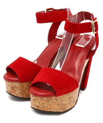 SLY CORK HEEL SANDAL