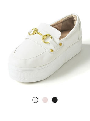 GRL グレイル 藤井リナ着用 ビット付き厚底ローファー[gd270]