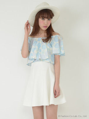 裏毛フレアスカート