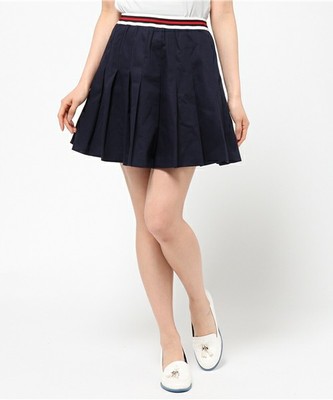 リブラインプリーツスカート／WEGO