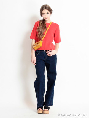 ワイドデニムPT