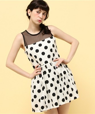 シースルードットワンピース／ISBIT