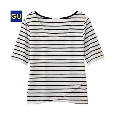 ボーダークロップドT