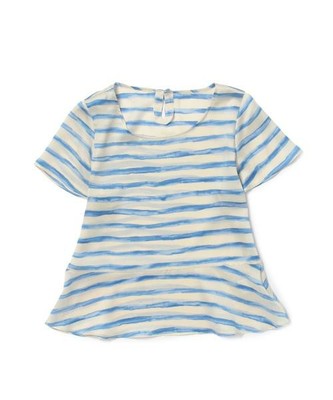 ウォッシャブル ランダムボーダーフレア