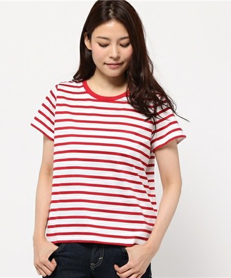 コットンボーダー Tシャツ