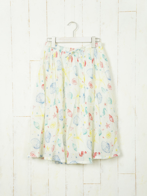 シェル柄スカート