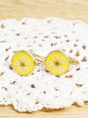 花封入イヤリング