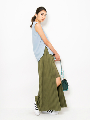 LAGUNAMOON プリーツスリットスカート