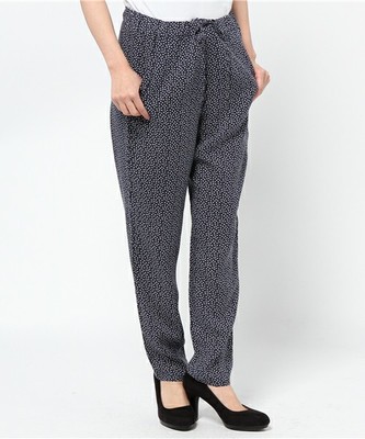 BENETTON 花柄プリントドロストパンツ