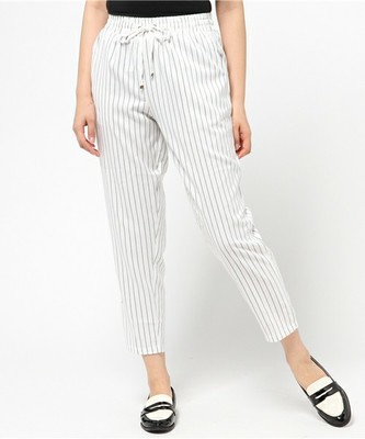 ANOTHERBRANCH ストライプドロストパンツ