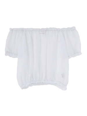 シフォンリボンオフショルTOPS