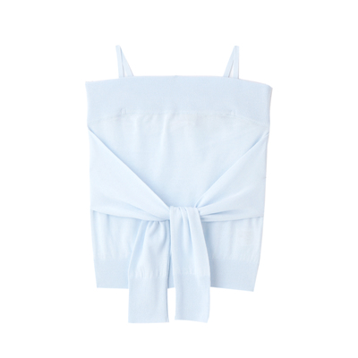 前結びキャミソールニット