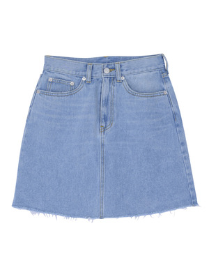 デニム台形スカート