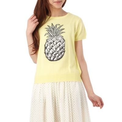 パイナップル半袖ニット