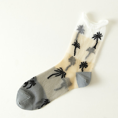 シースルーサンセットボーダーソックス