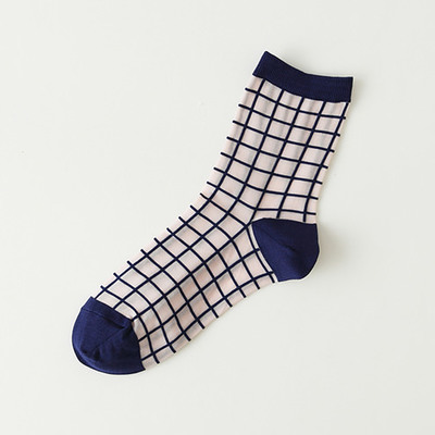 マドワクチェック柄ショートソックス