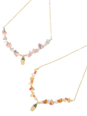 パインストーンネックレス