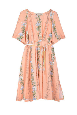 ブーケストライプワンピース