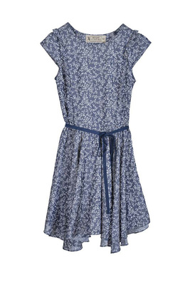 花柄バイヤス縦フリルワンピース