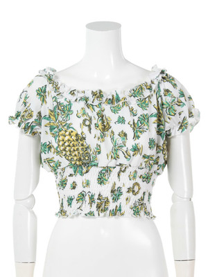 シャーリングトップス